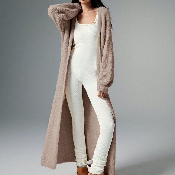 Camel Casual Women's Apricot Plush Cardigan - Picture 5 of 7